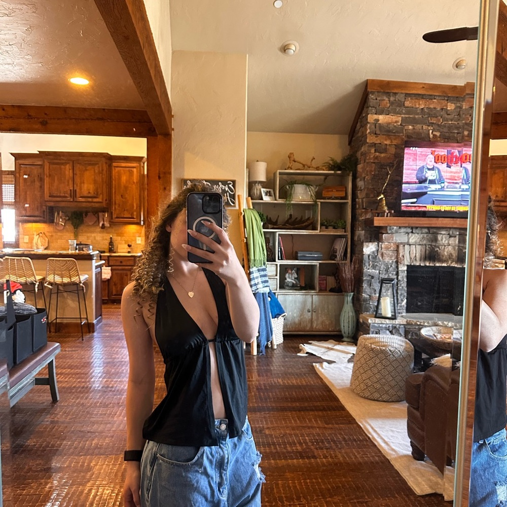 Black Halter Top